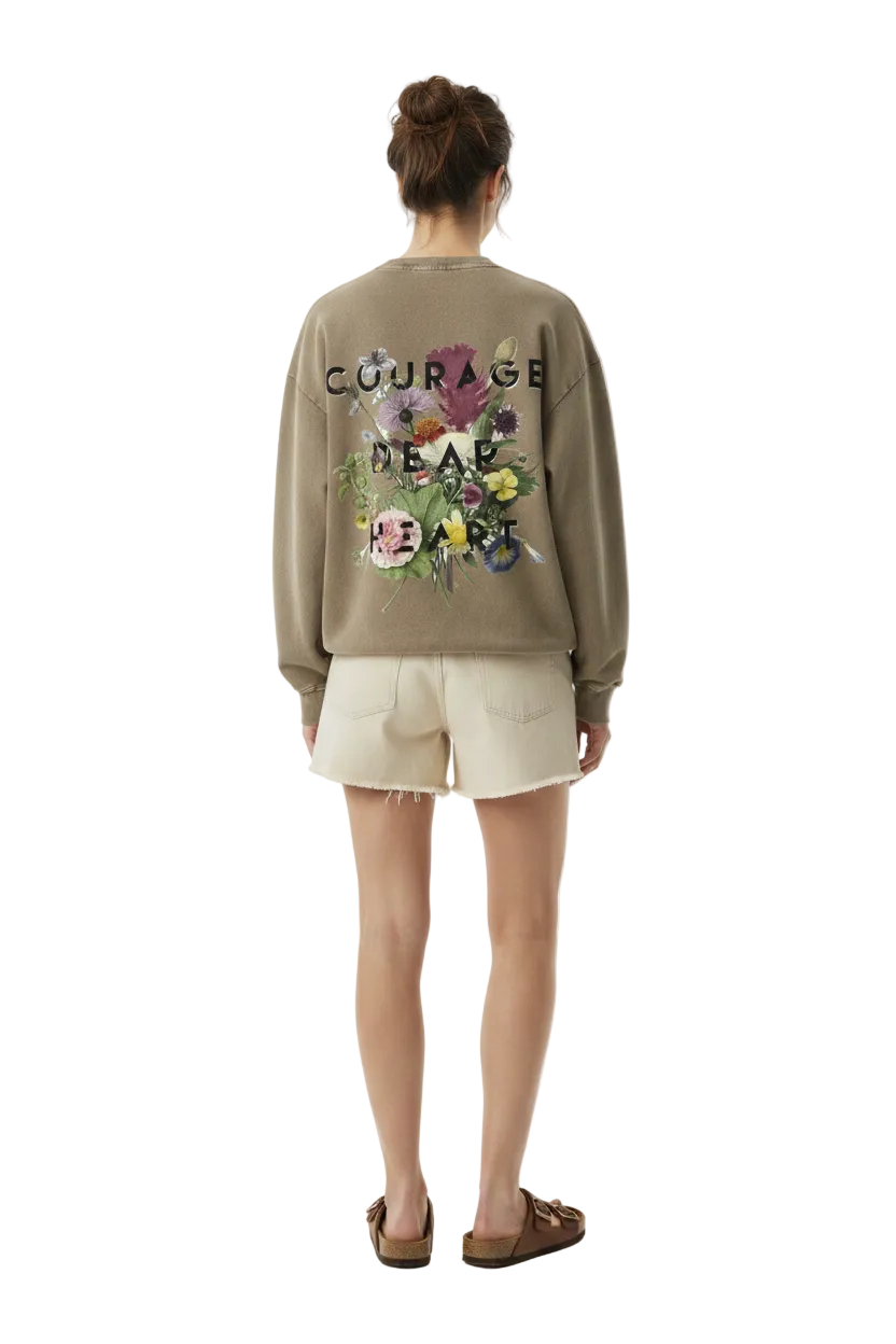 Snow Washed Oversized Sweatshirt