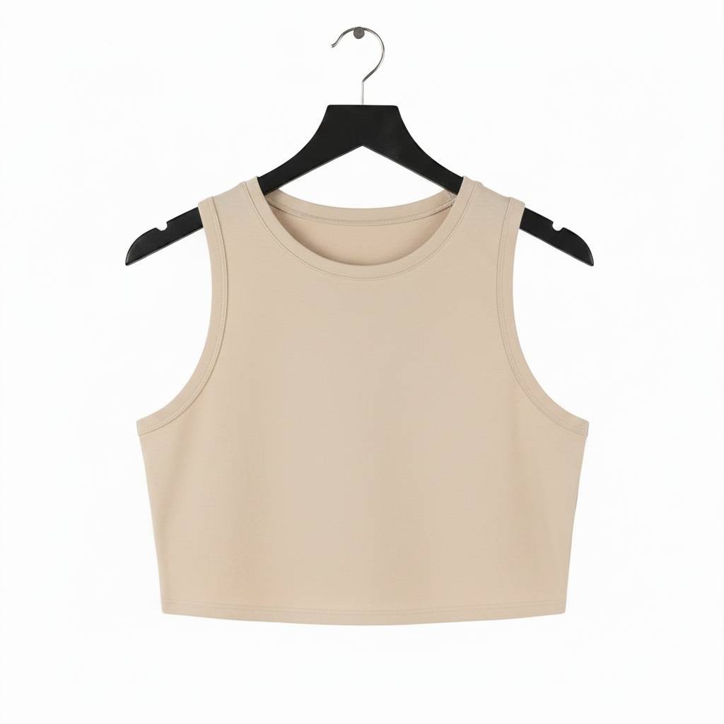 Women's Tight Crewneck Crop Tank Top