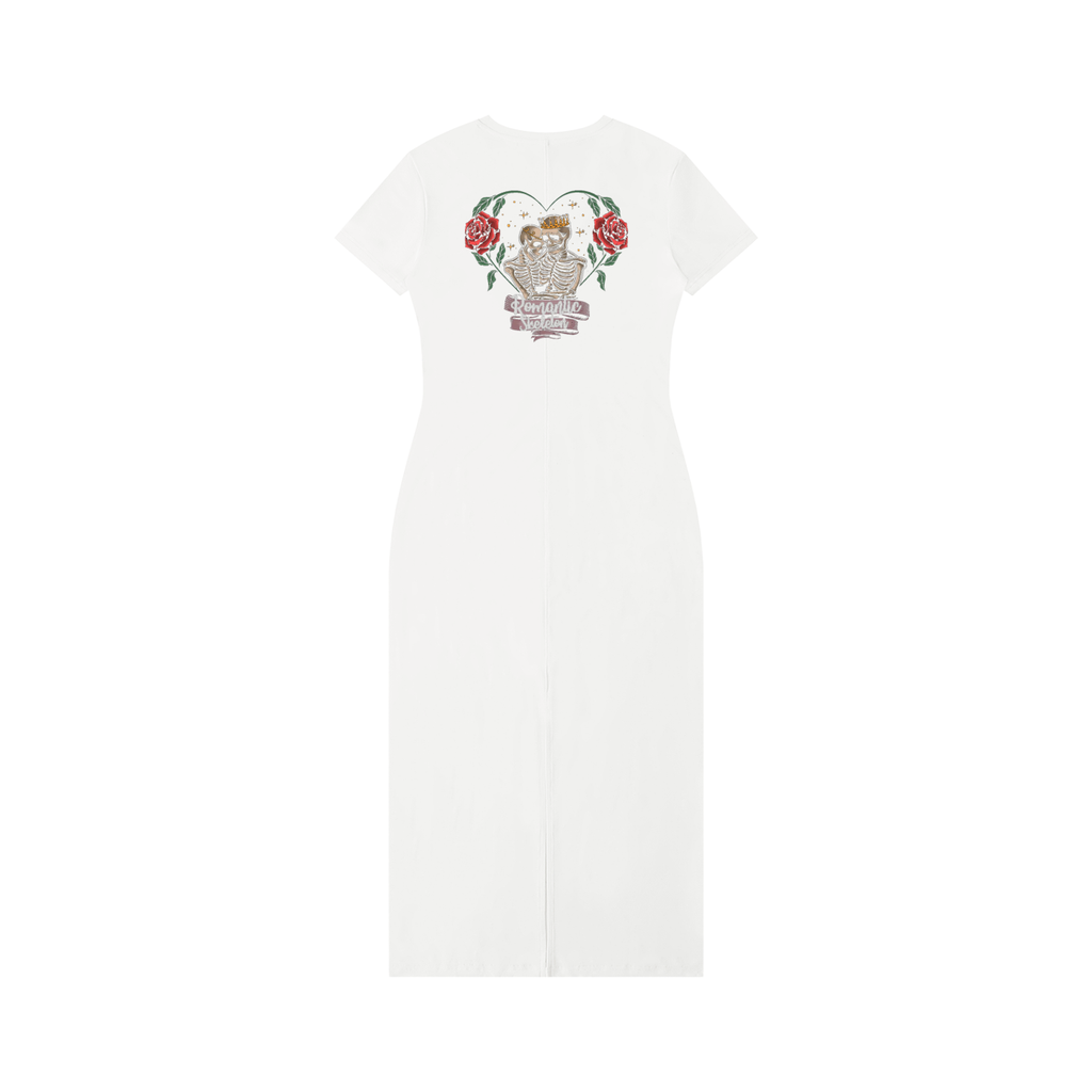 Women's V-Neck Short Sleeve Maxi Dress