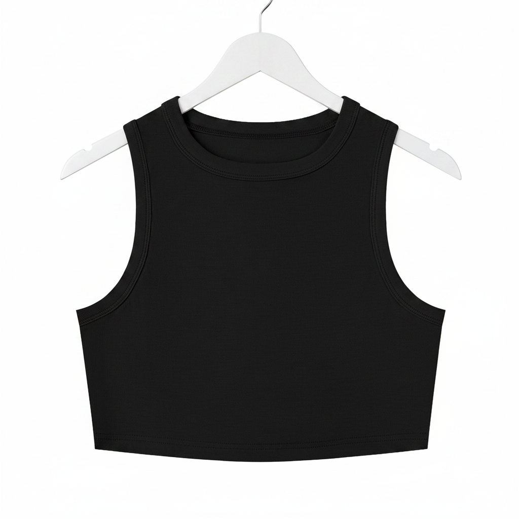 Women's Tight Crewneck Crop Tank Top