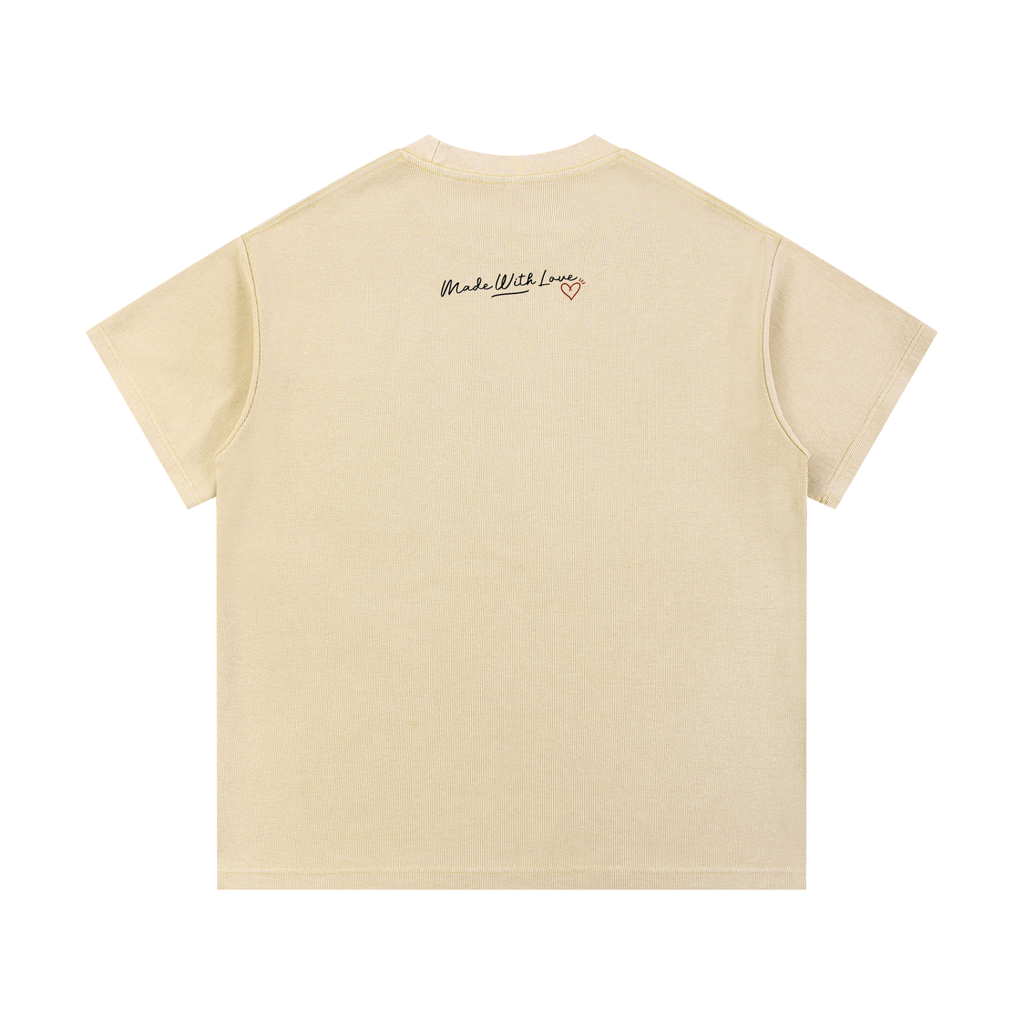 Mineral Wash Waffle Knit T-Shirt