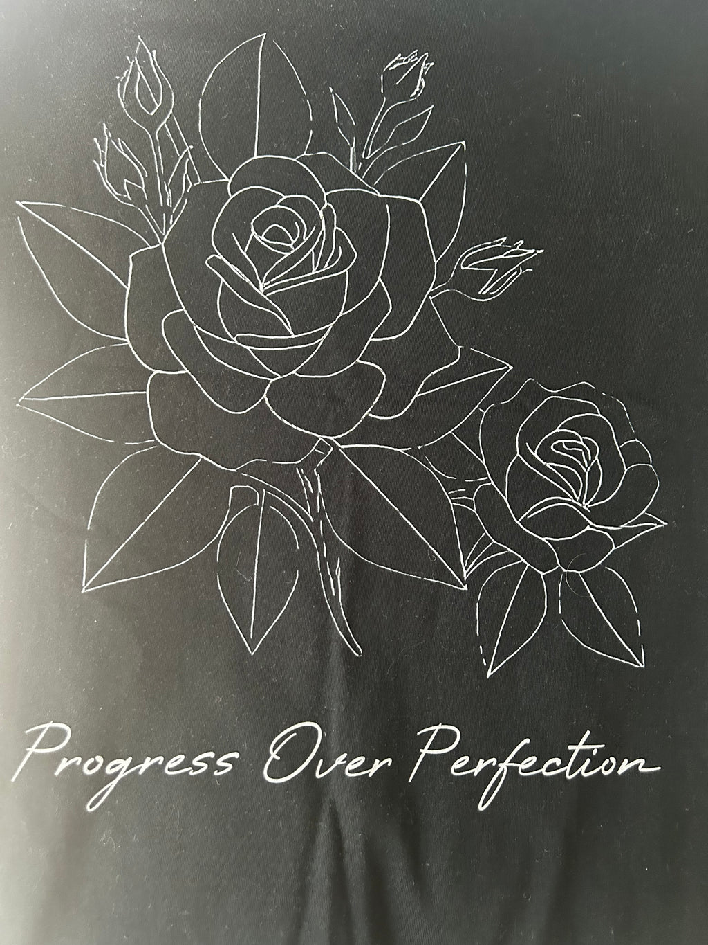 Oversized progress over perfection T-shirt