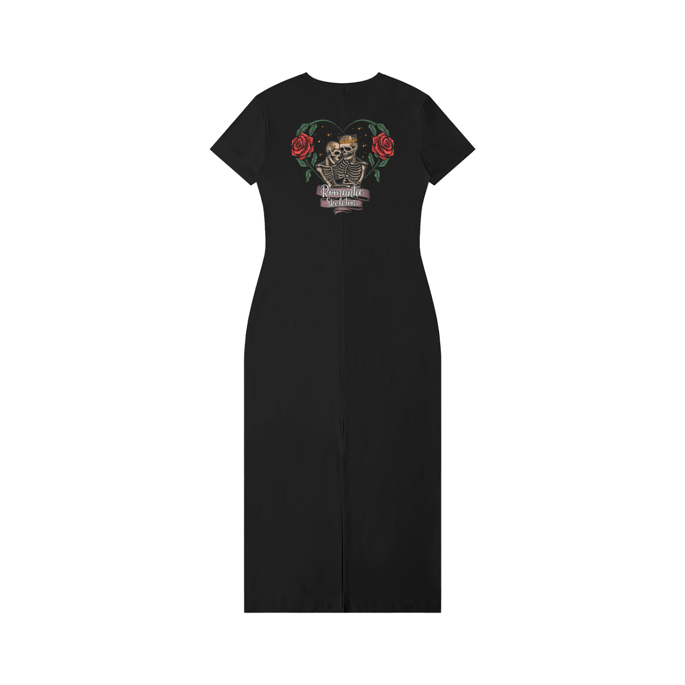 Women's V-Neck Short Sleeve Maxi Dress